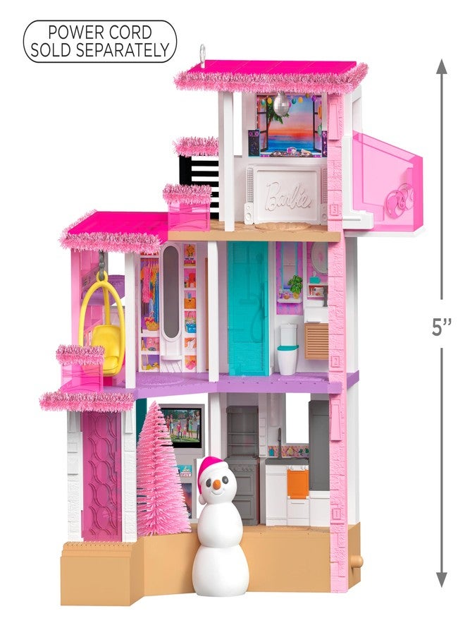 Hallmark Keepsake Barbie Merriest Dreamhouse Christmas Decoration 2025 with Light, Gifts for Barbie Fans - Image 4