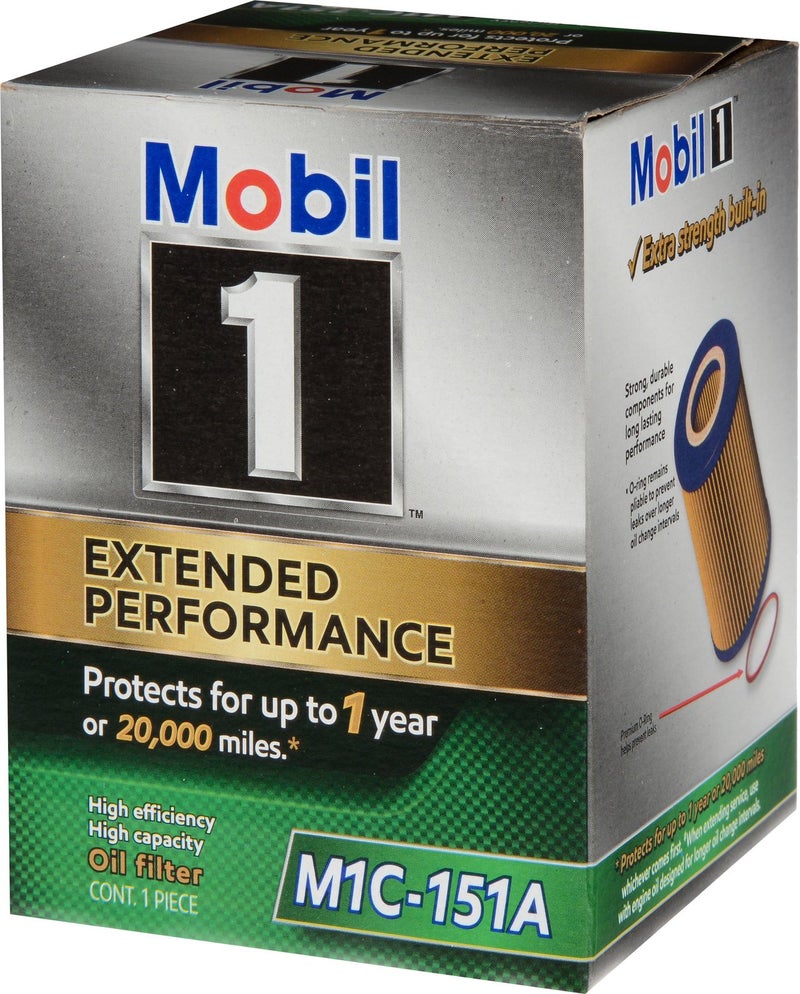 Mobil Oil Filter, Cartridge, 3-9/16 in Tall, Various Applications, Each - Image 2