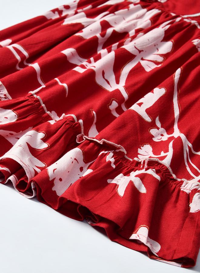 بيلا مودا فستان كشكش بنقشة الزهور - Image 5