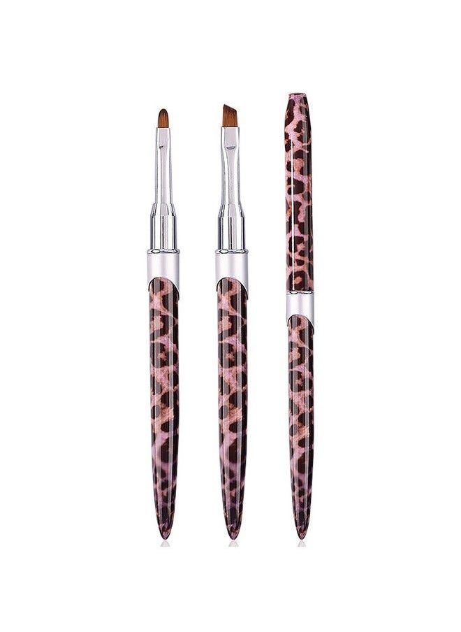 DANNEASY - 2Pcs Nail Clean Up Brush Nail Polish Remover Brush Nail Art Brush Set Nail Design Brushes Acrylic Nail Brush For Cleaning Nail Polish Nail Art Tools - Image 1