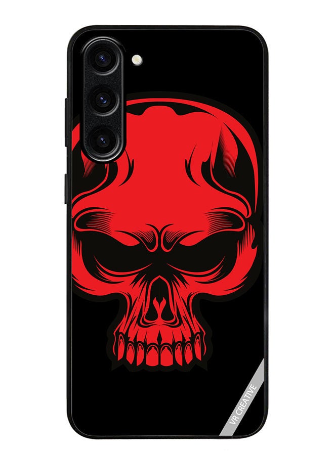 VR CREATIVE Protective Case Cover For Samsung Galaxy S23 Plus Skull Illustration Design Multicolour - Image 1