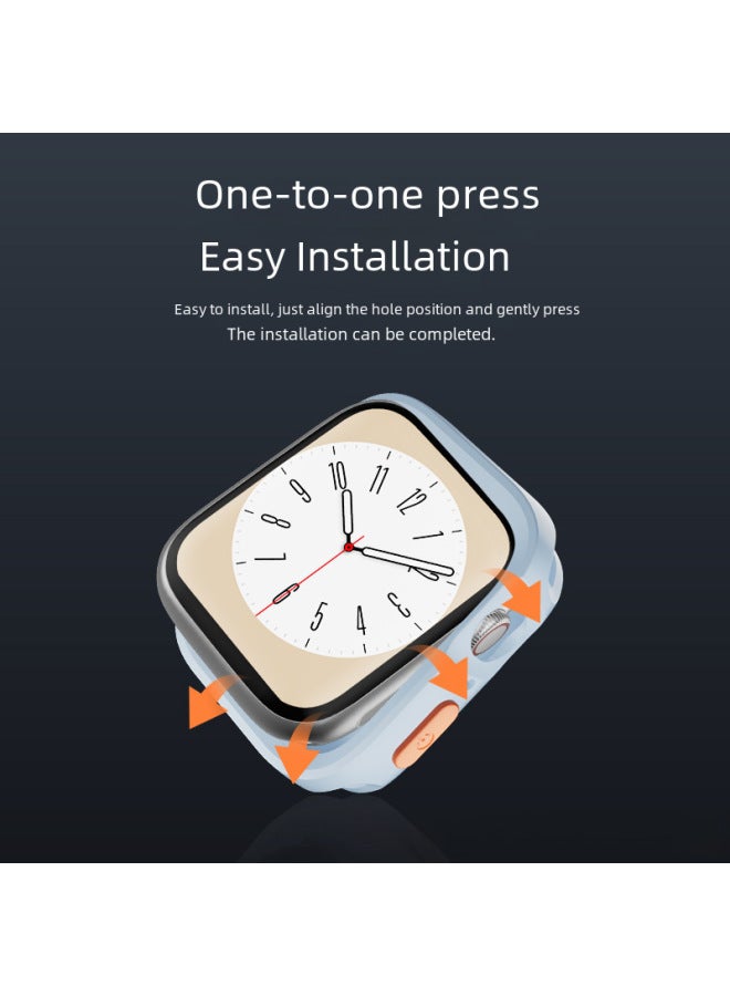 لحماية ساعة آبل الذكية iWatch من الجيل الرابع إلى التاسع - غلاف درع واقي مضاد للغبار من السيليكون الناعم - Image 4