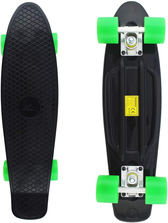 Meketec Skateboards Complete 22 Inch Mini Cruiser Retro Skateboard for Kids Boys Youths Beginners - Image 2