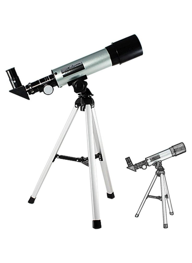 Generic Telescope Refraction Hd Coated Glass Optical Lens With Portable Tripod  - Image 1