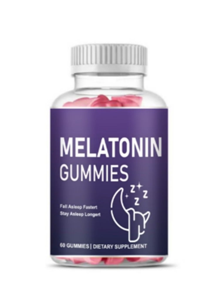 Natrolabs Melatonin  Fast Dissolve  Nighttime Sleep Aid  Natural Berry Flavor  Vegetarian Non GMO Gluten Free 60 GUMMIES  - Image 1