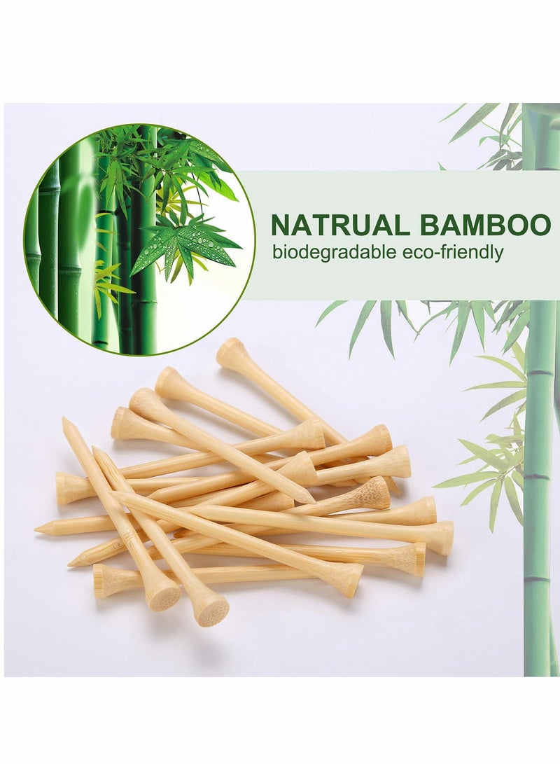 Excefore Golf Tees, 3-1/4 Inch Friendly Biodegradable Material Reduces Friction Side Spin More Stable 100 Pieces - Image 4