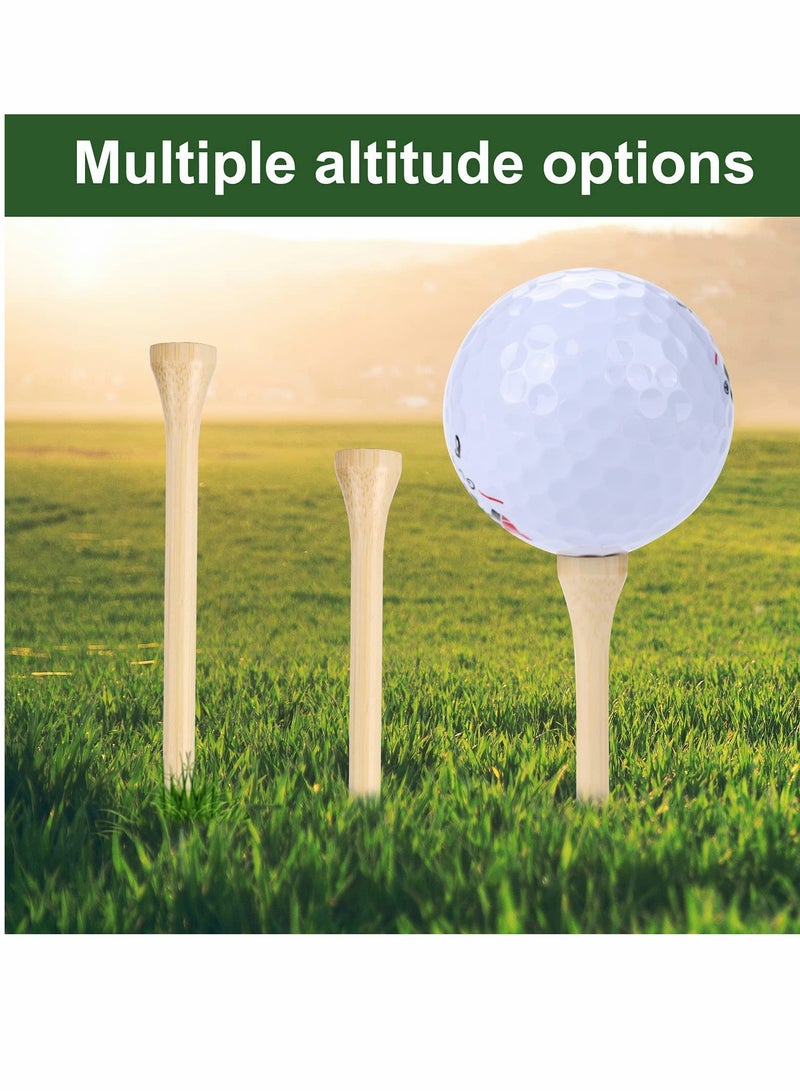 Excefore Golf Tees, 3-1/4 Inch Friendly Biodegradable Material Reduces Friction Side Spin More Stable 100 Pieces - Image 5