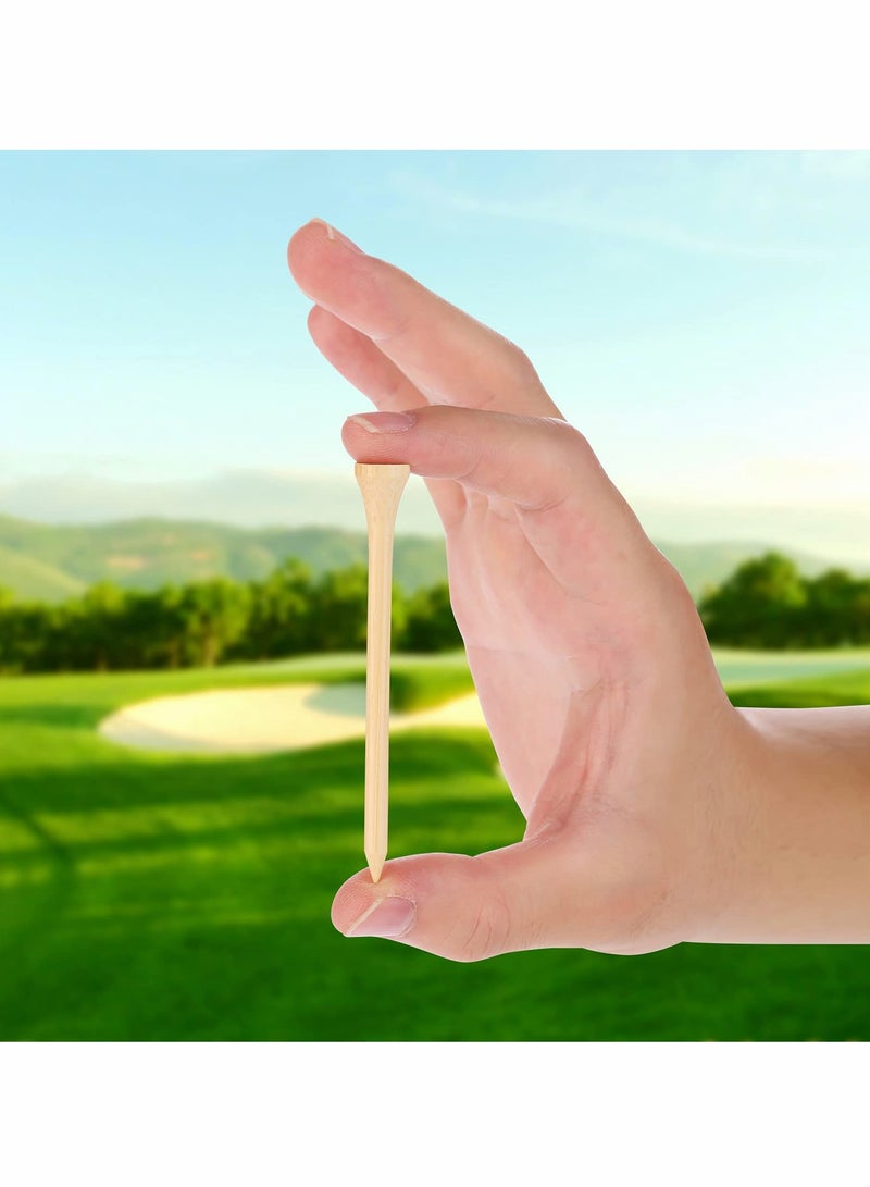 Excefore Golf Tees, 3-1/4 Inch Friendly Biodegradable Material Reduces Friction Side Spin More Stable 100 Pieces - Image 3