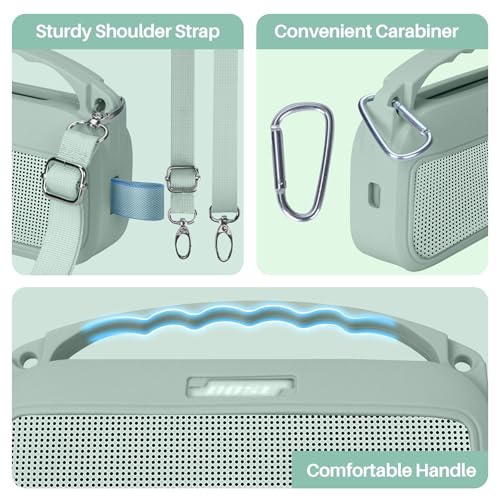 Lebakort 2nd Gen Silicone Cover Compatible with Bose SoundLink Flex 2nd Gen/Bose SoundLink Flex Portable Speaker (Alpine Sage Cover) - Image 5