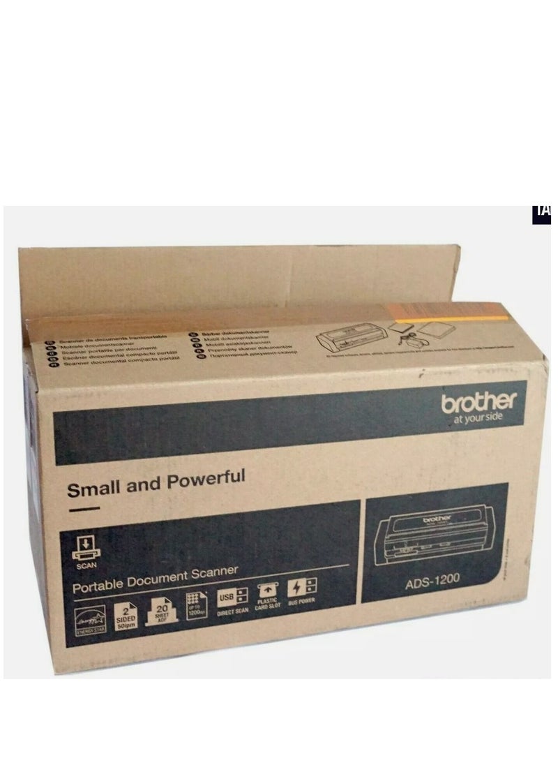 BROTHERS Brother ADS-1200 Compact Desktop Scanner – 25ppm Duplex – USB 3.0 – ADF 20 Sheets – Portable, USB-Powered  - Image 3
