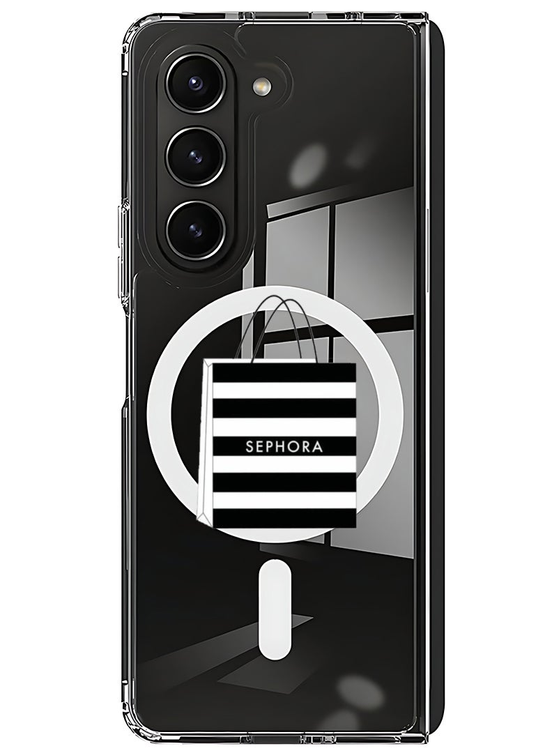 Theodor Magnetic Case for Samsung Galaxy Z Fold 5 Compatible with MagSafe Wireless Charging, Shockproof Phone Bumper Cover Shopping bag - Image 1