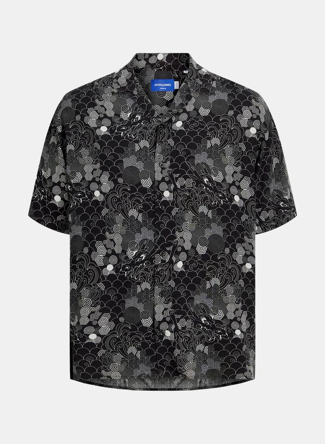 JACK & JONES Relaxed Fit Abstract Print Resort Shirt