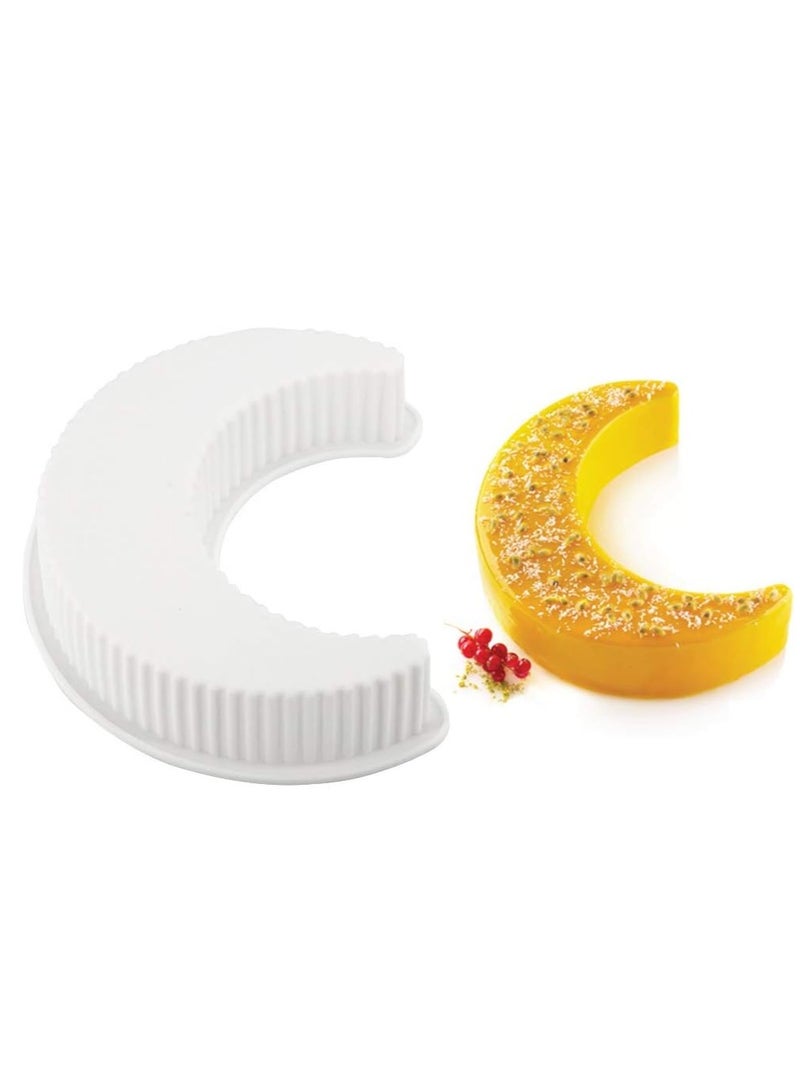 قالب كيك سيليكون على شكل قمر ثلاثي الأبعاد، قالب كيك موس سوناتا على شكل هلال، قالب خبز بيتزا، أدوات خبز المطبخ - Image 1