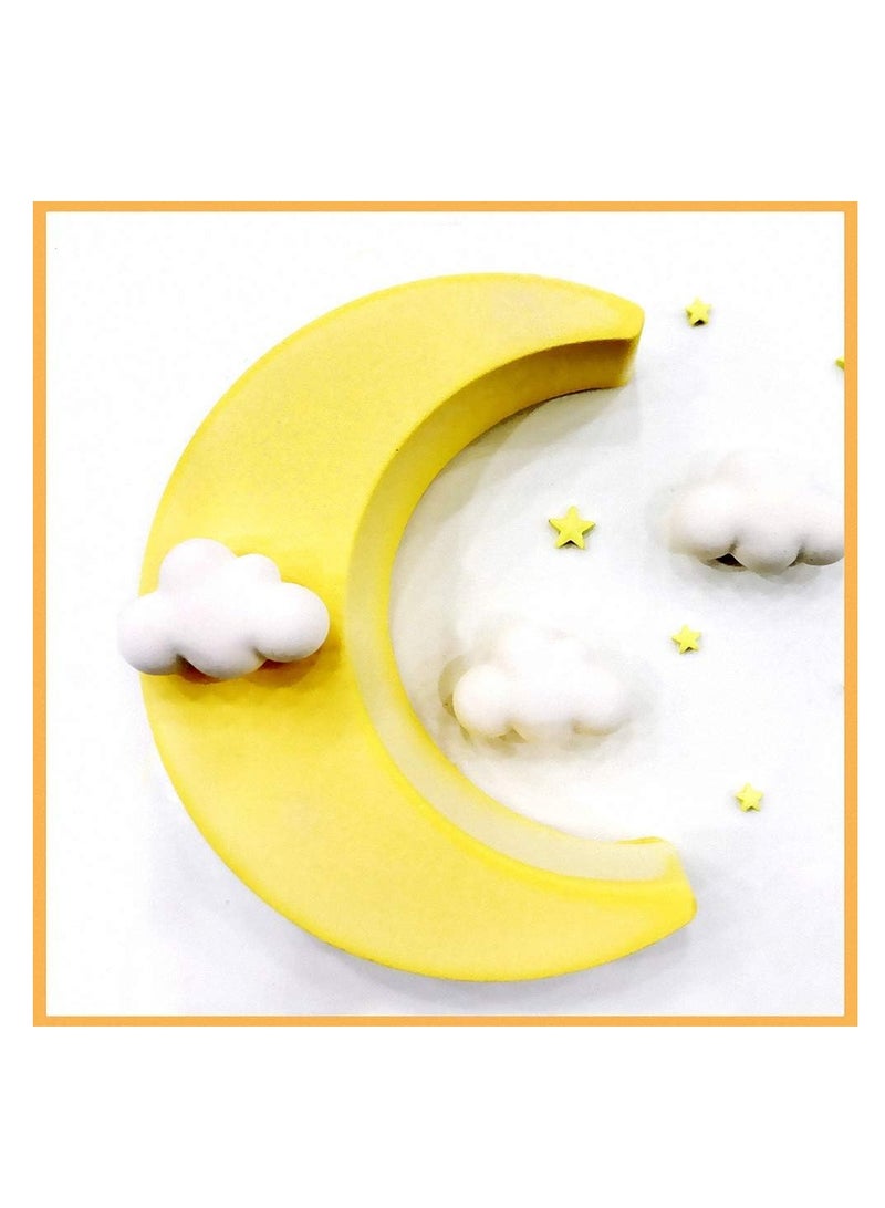 قالب كيك سيليكون على شكل قمر ثلاثي الأبعاد، قالب كيك موس سوناتا على شكل هلال، قالب خبز بيتزا، أدوات خبز المطبخ - Image 2