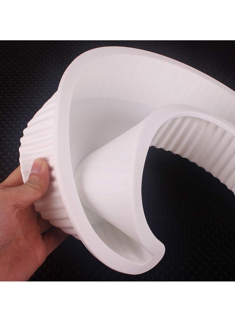 قالب كيك سيليكون على شكل قمر ثلاثي الأبعاد، قالب كيك موس سوناتا على شكل هلال، قالب خبز بيتزا، أدوات خبز المطبخ - Image 3