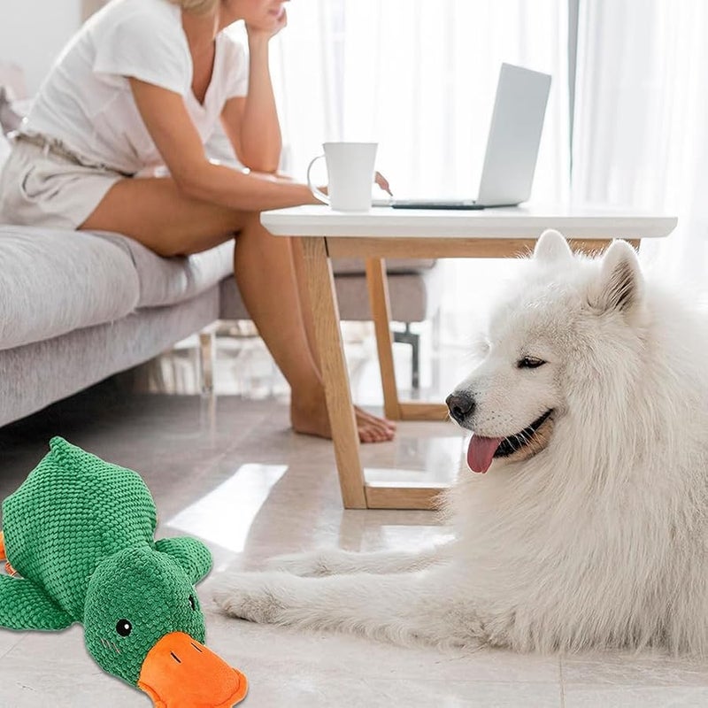 Duck Dog Toy Duck Dog Toy for The Mellow Dog,2024 Upgrade Durable Calming Duck Dog Toy,Squeak Dog Toys for Small Dogs Stuffed Duck Dog Toys for Puppy Small Dog Indoor Puppy Essentials (Yellow#) - Image 4