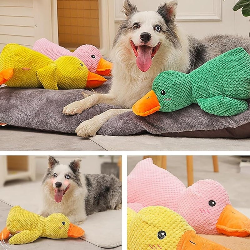 Duck Dog Toy Duck Dog Toy for The Mellow Dog,2024 Upgrade Durable Calming Duck Dog Toy,Squeak Dog Toys for Small Dogs Stuffed Duck Dog Toys for Puppy Small Dog Indoor Puppy Essentials (Yellow#) - Image 2