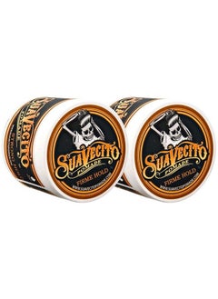 SUAVECITO Pomade Firme Hold 4 Oz 2 Pack Strong Hold Hair Pomade For Men Medium Shine Water Based Flake Free Hair Gel Easy To Wash Out All Day Hold For All Hair Styles  - Image 1