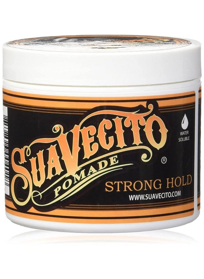 SUAVECITO Pomade Firme Hold 4 Oz 2 Pack Strong Hold Hair Pomade For Men Medium Shine Water Based Flake Free Hair Gel Easy To Wash Out All Day Hold For All Hair Styles  - Image 2