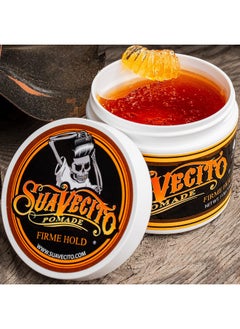 SUAVECITO Pomade Firme Hold 4 Oz 2 Pack Strong Hold Hair Pomade For Men Medium Shine Water Based Flake Free Hair Gel Easy To Wash Out All Day Hold For All Hair Styles  - Image 4