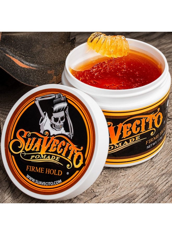 SUAVECITO Pomade Firme Hold 4 Oz 2 Pack Strong Hold Hair Pomade For Men Medium Shine Water Based Flake Free Hair Gel Easy To Wash Out All Day Hold For All Hair Styles  - Image 4