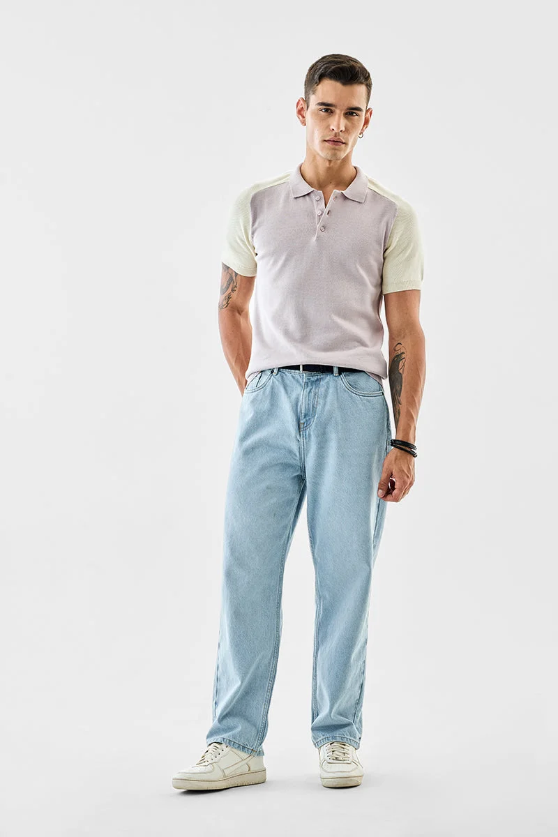 SNITCH Regular Fit Colour-block Polo T-Shirt