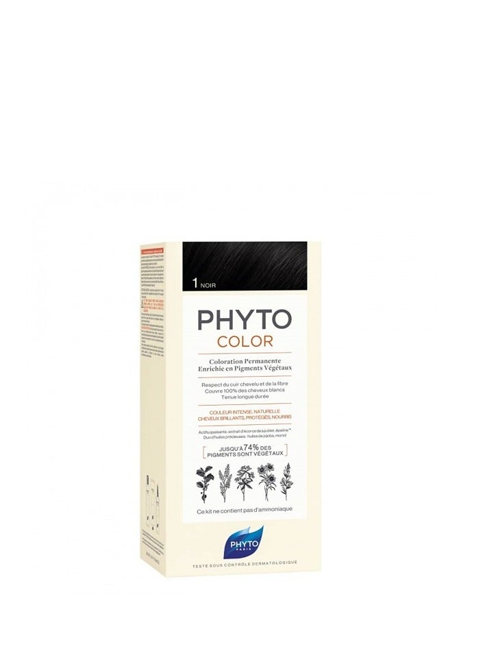 Phyto Permanent Hair Color Dye Cream Black