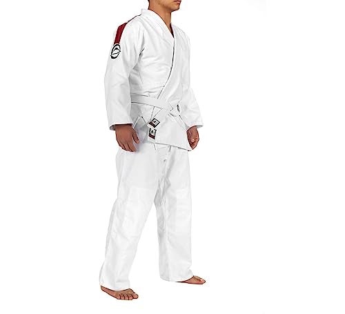 Fuji Single Weave Judo Gi Uniform - Kids & Adults Cotton Training Gi for Judo and Karate, Size 1, White - Image 4