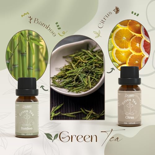 SALUBRITO Zen Fragrance Oil Set, Tea Essential Oil for Diffuser, Candle, Soap Making, White Tea, Black Tea, Green Tea Blended with Rose, Bamboo, Lavender, Sandalwood, Frankincense, Citrus Scented Oil - Image 5