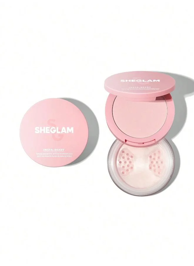 SHEGLAM Insta-Ready Face & Under Eye Setting Powder Duo-Bubblegum