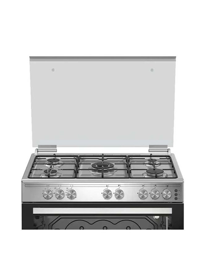 جنرال سوبريم جنرال سوبريم , غاز, 90*60 سم, 5 شعلات, امان كامل, شواية, ستيل, تركي  - Image 3