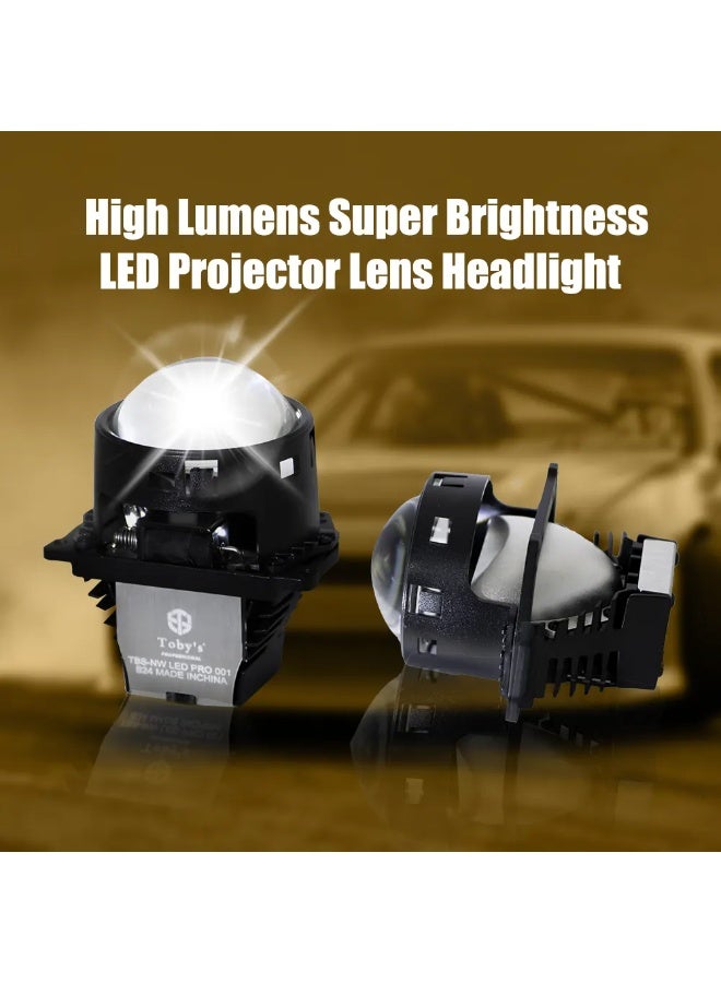 توبيز عدسة إضاءة سيارات Toby’s Lens Pro-001 مقاس 3 بوصة Bi-LED بقدرة 100 وات للزوج بدرجة لون 5500 كلفن مع شريحة CSP 7070 وإضاءة aعالي وواطي - Image 4
