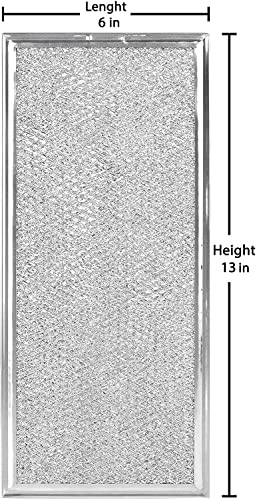 IROLEN Microwave Grease Filter Compatible with Whirlpool and GE Microwaves 2 Pack Approx 13" x 6" - Image 2