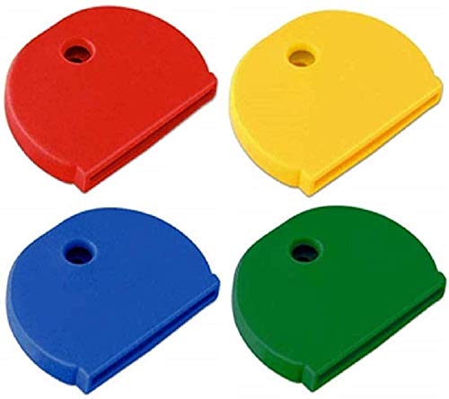 Lucky Line Extra Large Industrial Size Key Caps, Identifier, Key Finder, 4 Pack Assorted Colors (16004) (Color May Vary) - Image 1