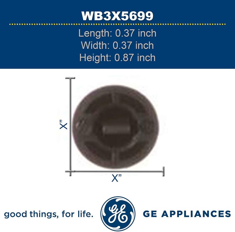 General Electric WB3X5699 Clock Knob Kit - 3 Pack, Black - Image 4
