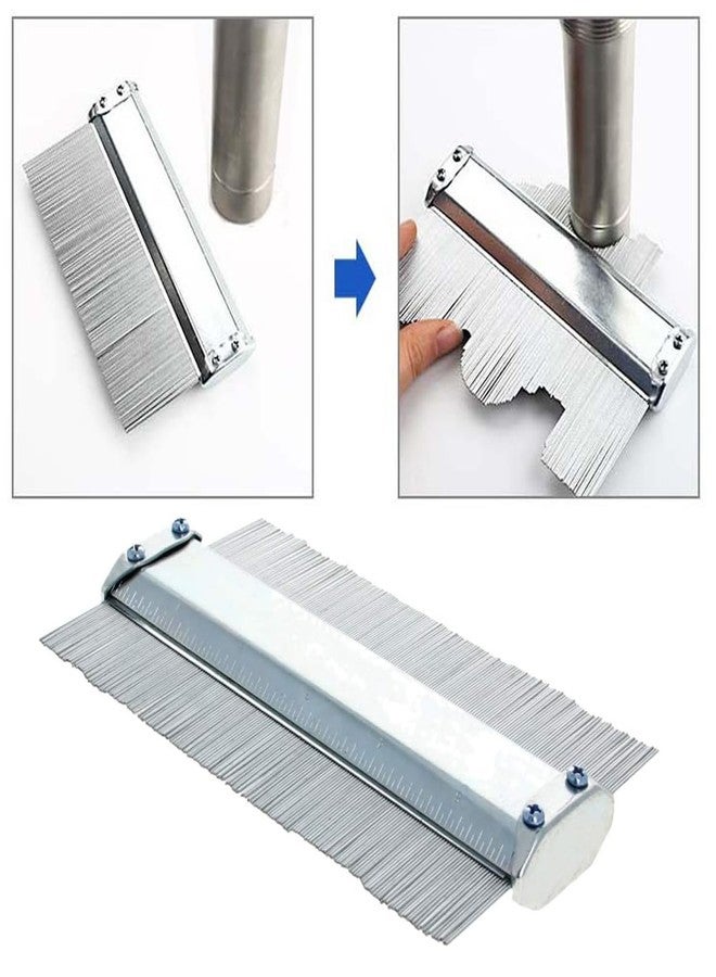 اتول مارت مقياس نسخ محيط معدني من يوتول مارت، أداة قياس دقيقة لنسخ محيط 6 بوصات، أداة فائقة القياس لتحديد الشكل والمخطط، ملف تعريف قابل للتعديل للنسخ الدقيق للأشكال غير المنتظمة، قطعة واحدة - Image 3