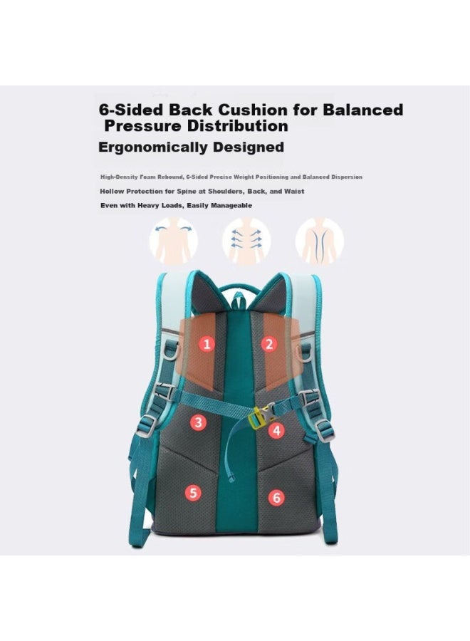 Kkn Kids Outdoor Lightweight Backpack Waterproof Large Capacity Hiking Travel School Bag For Boys And Girls - Image 2