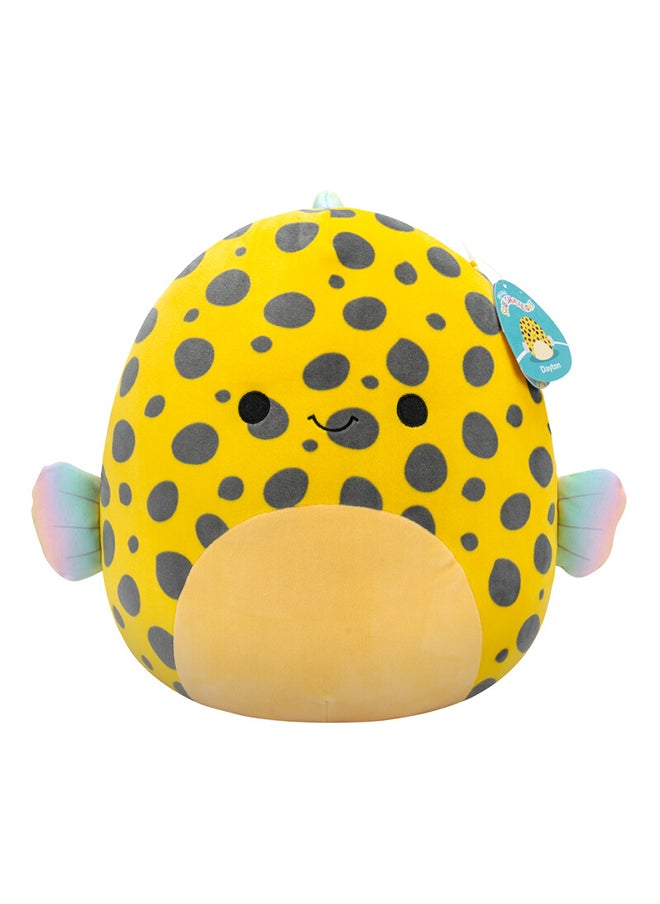 Squishmallows Large Plush 14 inch Dayton Yellow Boxfish Officially Licensed Kellytoy Plush Toy Colorful Soft Gift for Kids Girls & Boys Washable Squishy Stuff Toy Multicolor All Age  - Image 1