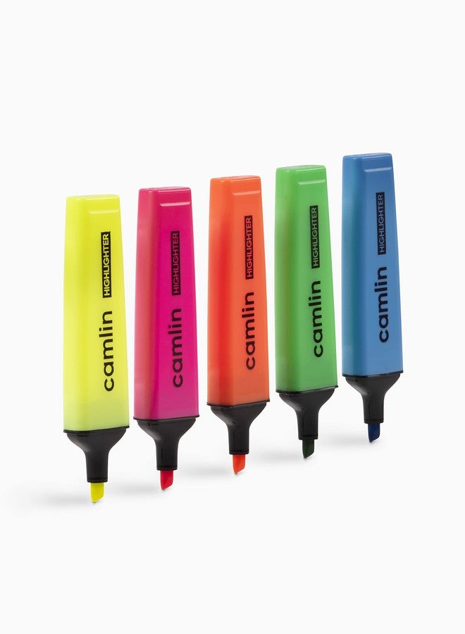 Camlin Highlighter Pen 5 Shades, Multicolor - Image 3