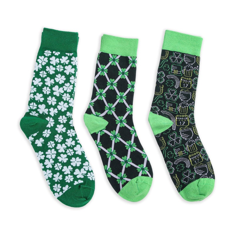 Man of Men St Patricks Day Socks - Irish Socks For Men - Cool Green Socks For Him, Colorful Socks Gift For Men - Image 3