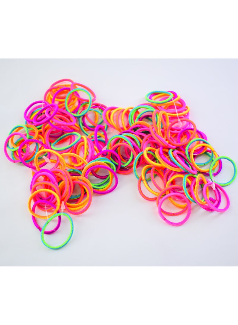 Loquat 150 Pieces High quality Colored Rubber Hair Tie