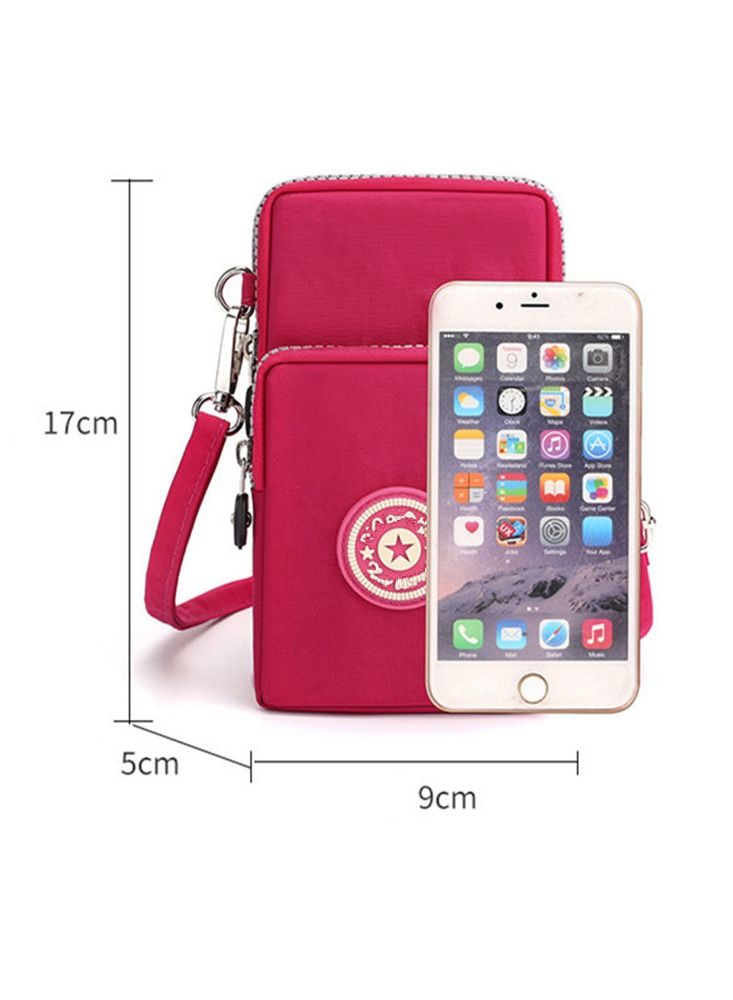Nylon Cell Phone Purse Small Crossbody Bag for Women Girls Little Purse Wallet Crossbody Pouch - Image 2