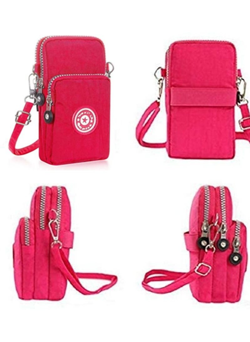 Nylon Cell Phone Purse Small Crossbody Bag for Women Girls Little Purse Wallet Crossbody Pouch - Image 3