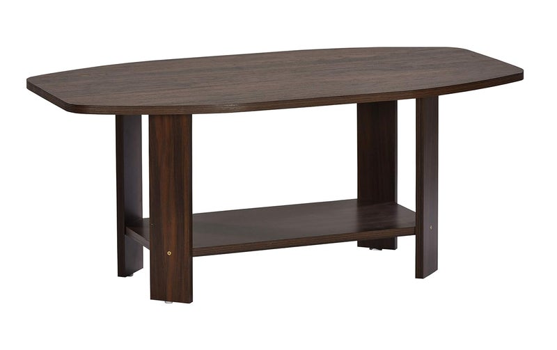 DeckUp Dusun Engineered Wood Coffee Table Walnut Matte Finish - Image 4