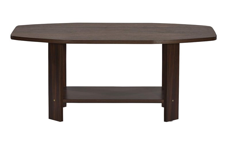 DeckUp Dusun Engineered Wood Coffee Table Walnut Matte Finish - Image 5