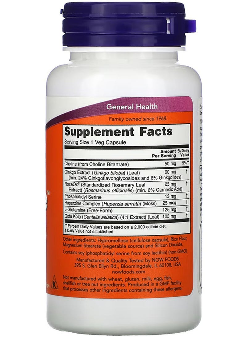 now Brain Elevate, 60 Veg Capsules - Image 2