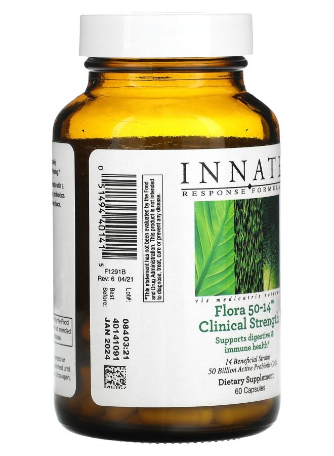 Innate Response Formulas Flora 50-14 Clinical Strength 60 Capsules - Image 2