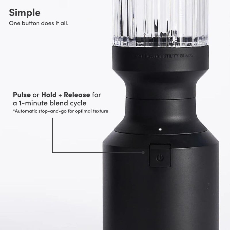 Beast Mighty 850 Plus | Premium Compact Personal Blender | Smoothies, Shakes, Dressings, Sauces | Blends Ice and Frozen Fruit | New XL Vessel | Extra Vessels, Lids and Straws | 850W (Carbon Black) - Image 5