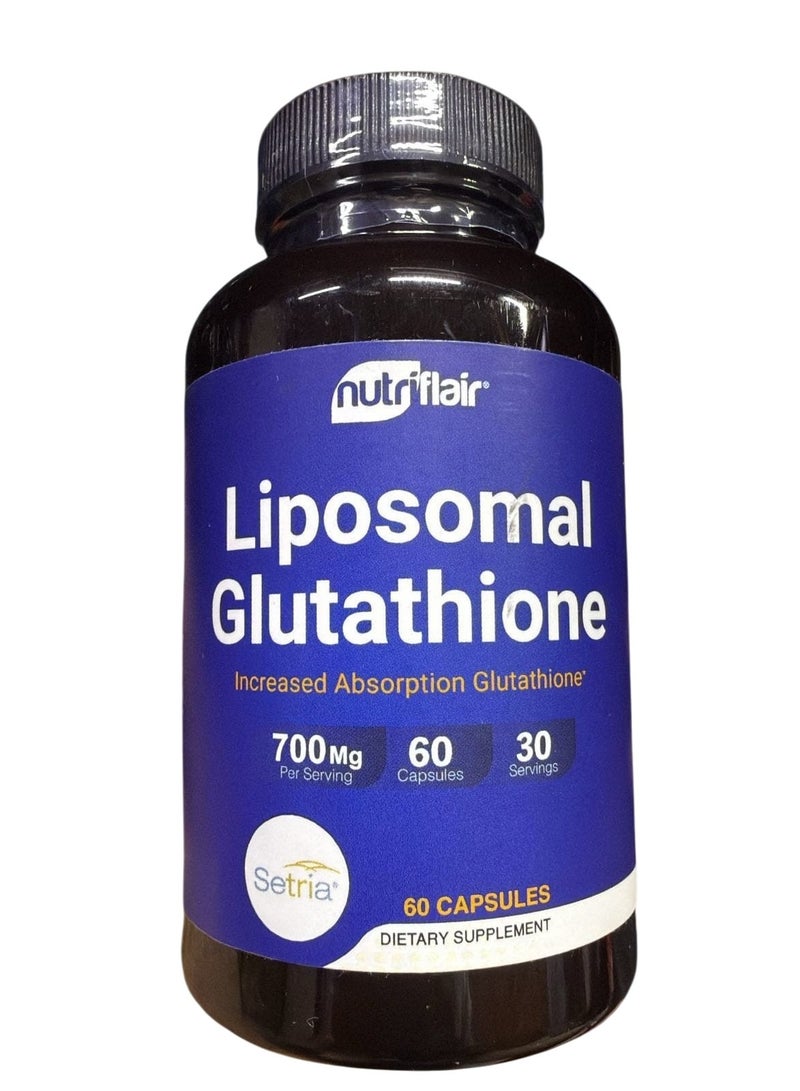 NutriFlair Liposomal Glutathione Setria® 700mg - 60 Vegetable Capsules - Image 1