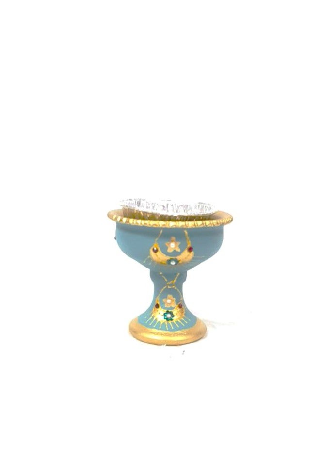 الجواهر مبخرة  تراثي حجم وسط لون ازرق - Image 1